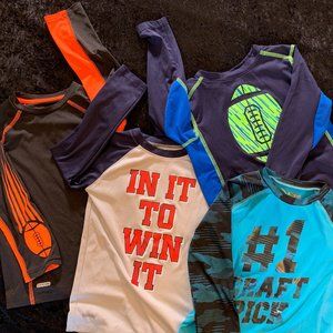Jumping Beans Set of 4 boys' quick-dry athletic shirts L/S